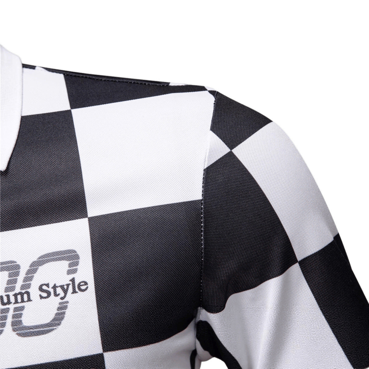 Checkered Casual Polo Shirt