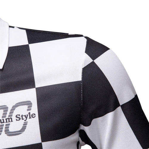 Checkered Casual Polo Shirt