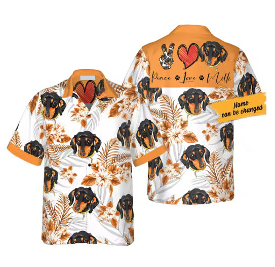 Dog Lover Hawaiian Beach Shirt