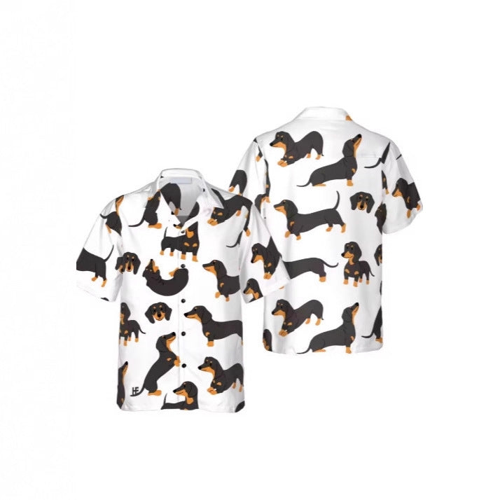Dog Lover Hawaiian Beach Shirt