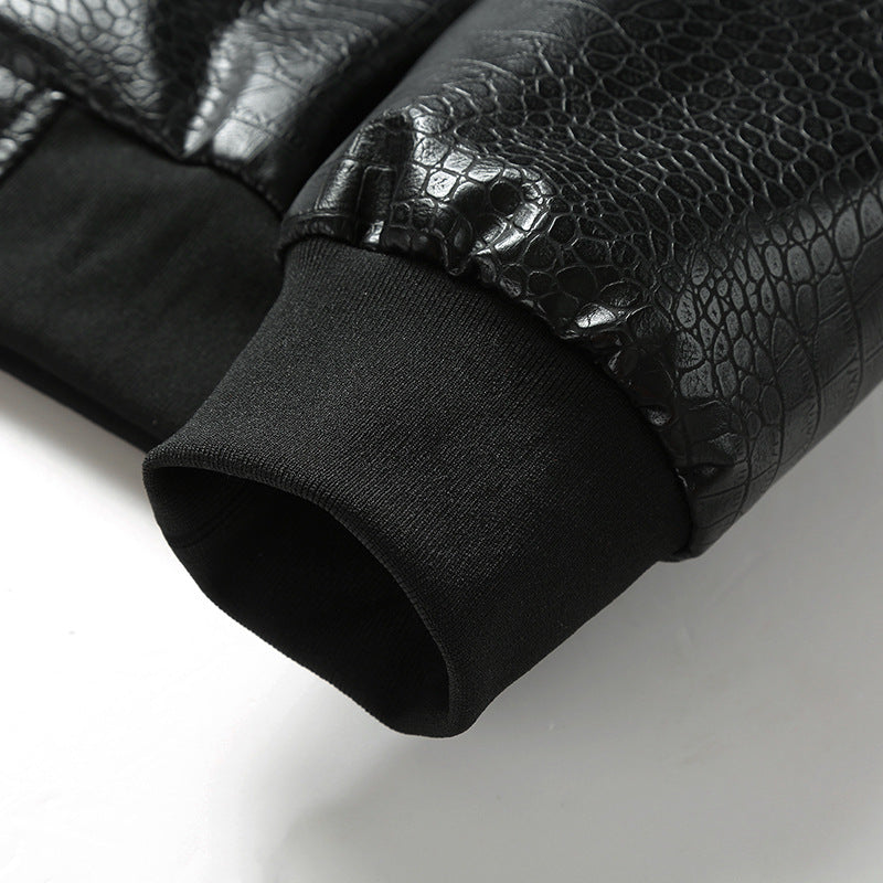 Classic Faux Leather Jacket for Men