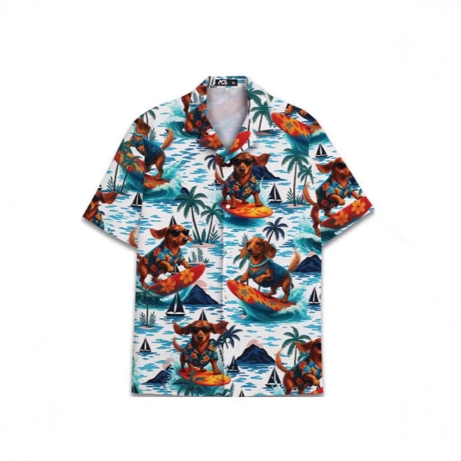 Dog Lover Hawaiian Beach Shirt