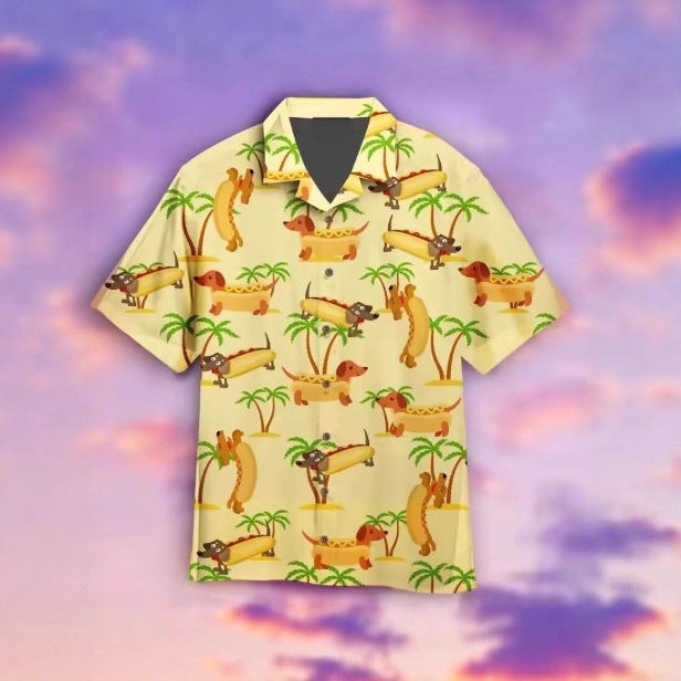 Dog Lover Hawaiian Beach Shirt
