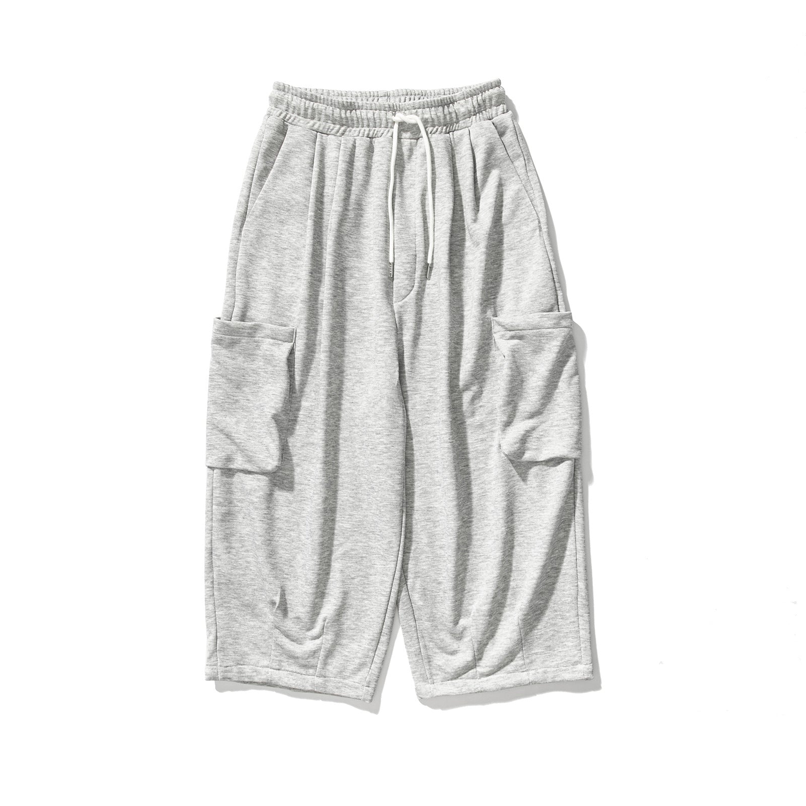 Japanese Wide-Leg Cargo Sweatpants